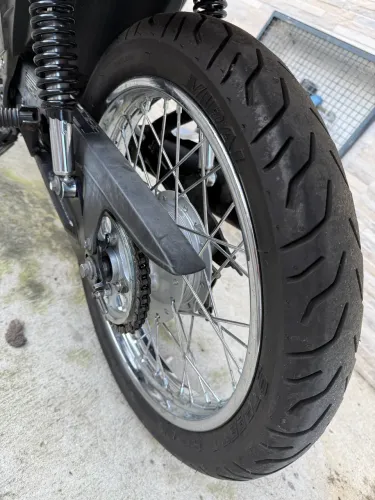 Fan125 i 2018 com freio a disco e roda pneu novo sem câmara