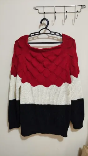 Blusa de frio de tricô tamanho M