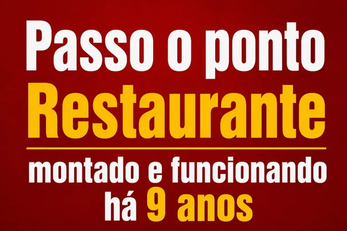 Passo ponto Restaurante Tradicional - 9 anos 