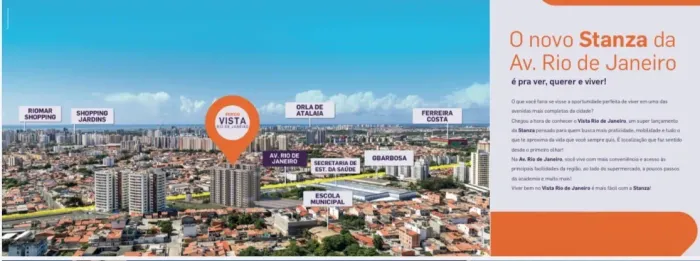 Condomínio Vista Rio de Janeiro em Aracaju ao lado da secretaria de saúde