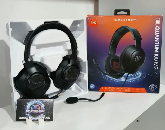 Fone de ouvido Gamer JBL semi novo. Aqui na LOJA FABGAMES. Loja física