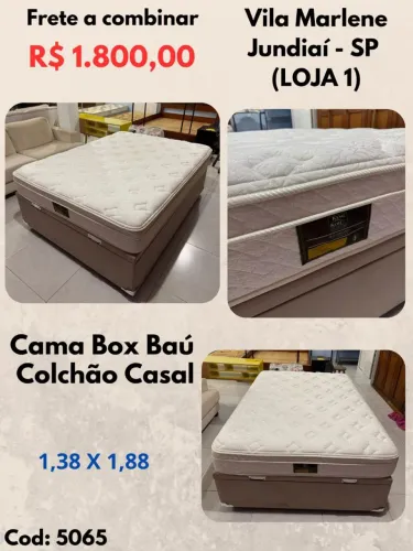 Cama Box De Casal Baú 