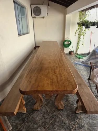 Mesa Madeira Rustica 4,10 x 0,80