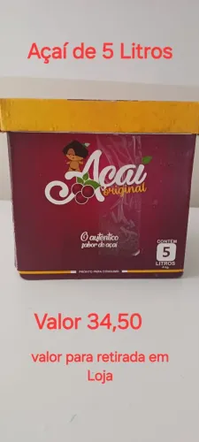 Caixa de Açaí Cremoso 