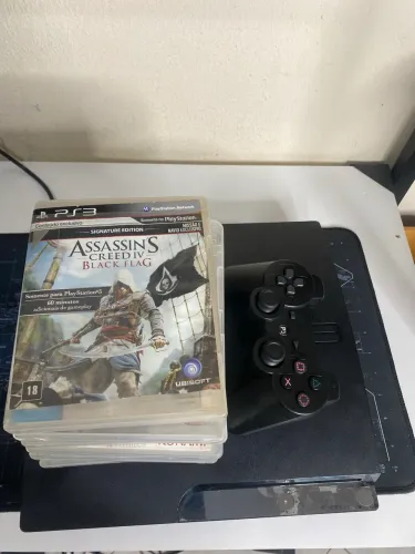 PS3 + 7 jogos (leia a descrição)