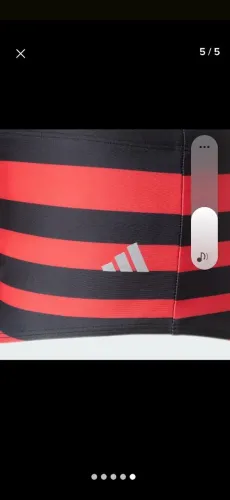 Sunga de praia flamengo original Adidas sem uso ainda no plástico valor 250 reais.