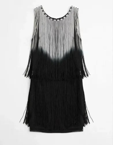 Vestido com franjas - Tamanho M