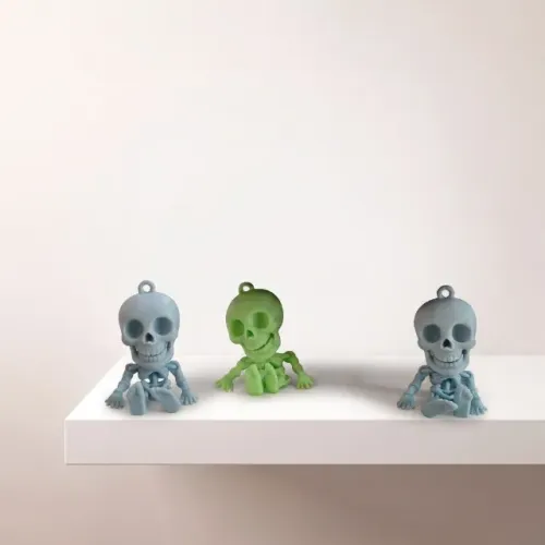 Chaveiro Esqueleto Articulado Cabeção | Impressão 3D