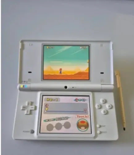 Nintendo dsi desbloqueado+ case+carregador+original+canetinha
