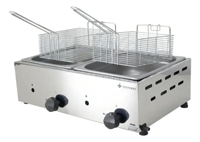 Fritadeira a gás Venâncio 2 cestos 