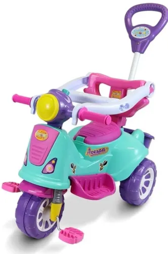 Triciclo bebê menina marca maral novinho vespa 