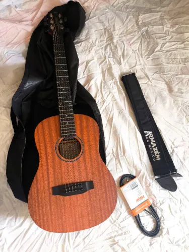 Violão Travel Giannini GTG-36s EQ Walnut Satin