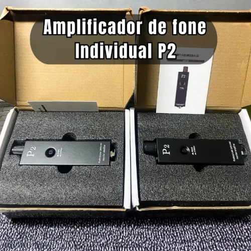 AMPLIFICADOR DE FONE P2 PROFISSIONAL - ENTRADA XLR/P10 COM TRAVA