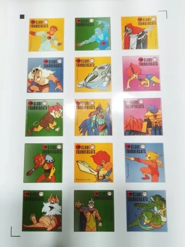 Thundercats Figurinhas Auto Adesivas + Poster Anos 80 - Não Oficiais