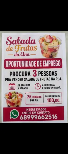 Venda de salada de frutas 