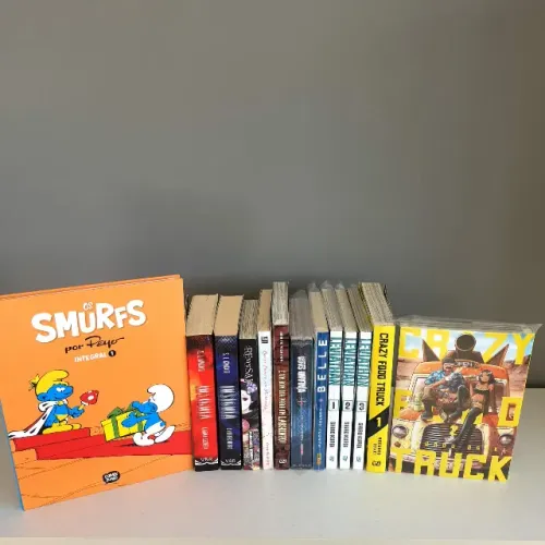 Lote de Mangas e livros