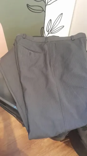 Calça social risca de giz tamanho 38