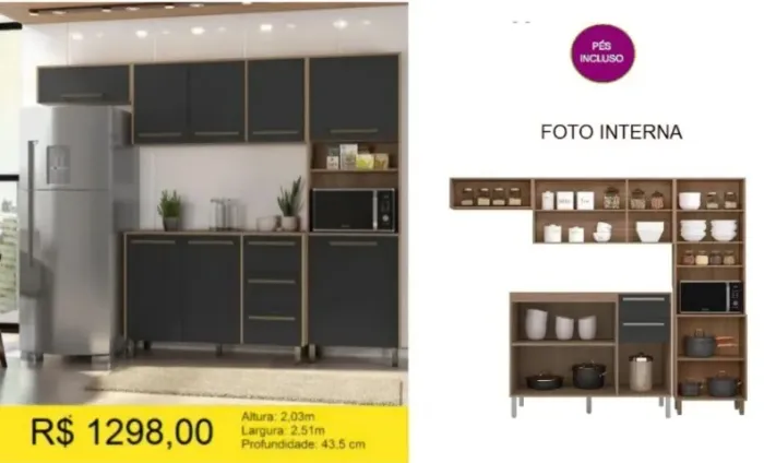 ARMARIO DE PAREDE A PRONTA-ENTREGA