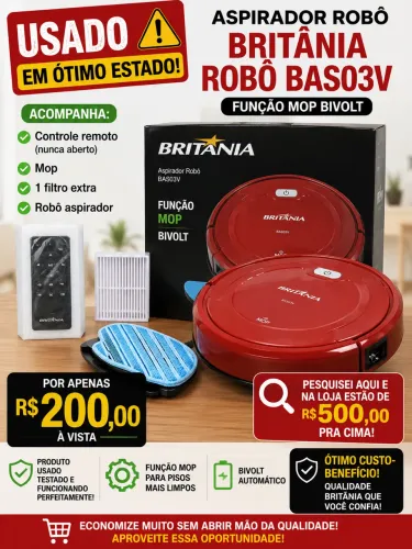 Robô aspirador Britânia