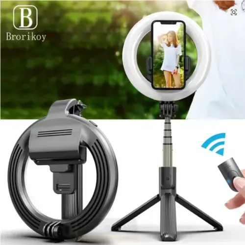Ring Light Led Pau De Selfie Bastão Tripé Bluetooth Celular (Usado)
