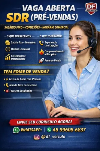 VAGA DE EMPREGO PRÉ VENDAS (SDR)