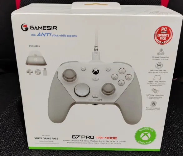 Controle Gamesir G7 Pro Xbox Pc Android Com Dock Hall Rgb Cor Branco Novo Lacrado