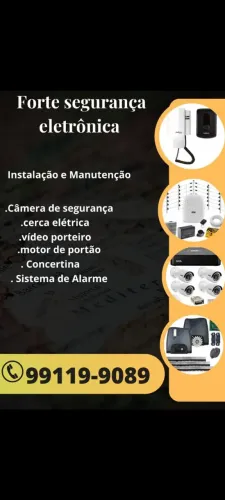 Cerca elétrica e câmeras de segurança 