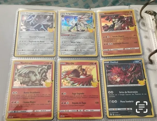 Cartas Pokémon venda separada preço referente a uma carta 