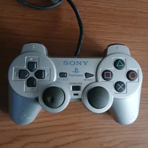 CONTROLE PRATA PLAYSTATION 2