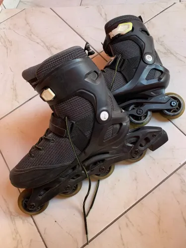 Patins Unissex Inline Fit 100 Oxelo Preto