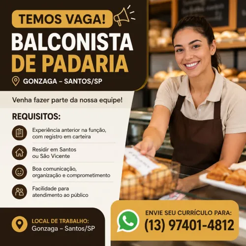 Balconista de Padaria