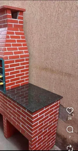 Bancada para churrasqueira