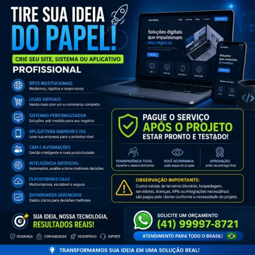 TIRE SUA IDEIA DO PAPEL