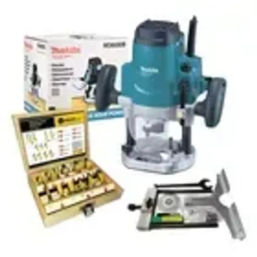 TUPIA DE COLUNA MAKITA MT M3600B 1650W PROFISSIONAL 12MM + JOGO COM 12 FRESAS