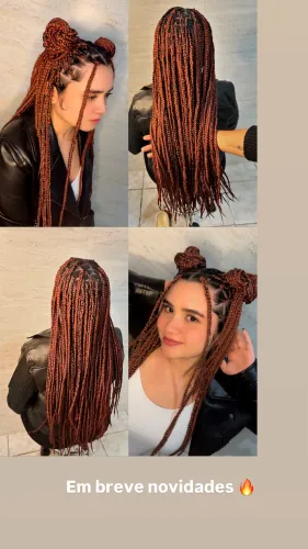 Preciso de modelo para box braids 