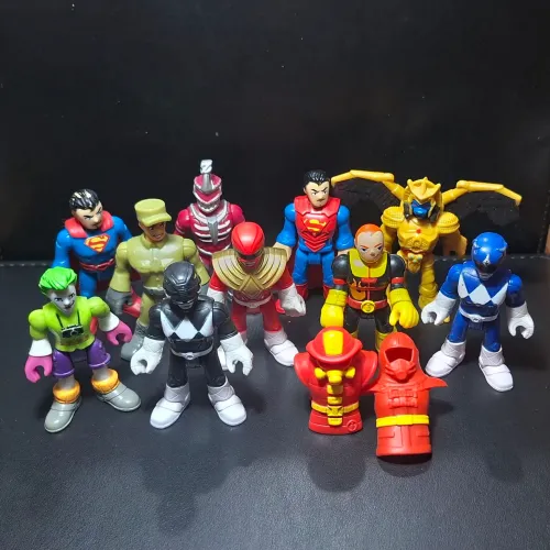 Dez Bonecos Miniaturas Imaginext 7cm