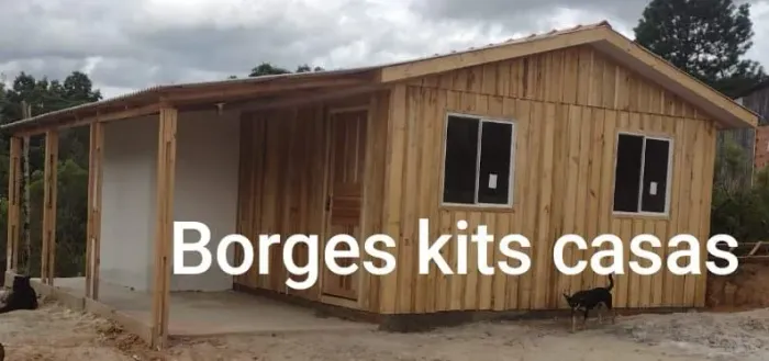 Kit 45m² completo de casa madeira