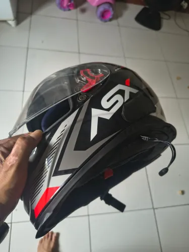 Capacete Moto Asx Eagle Street Masculino Fechado Brilhante