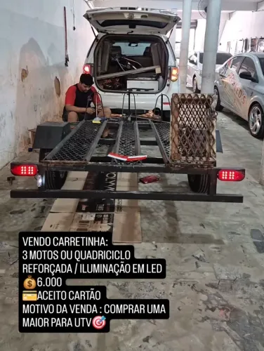 Vendo carretinha para motos ou quadriciclo.