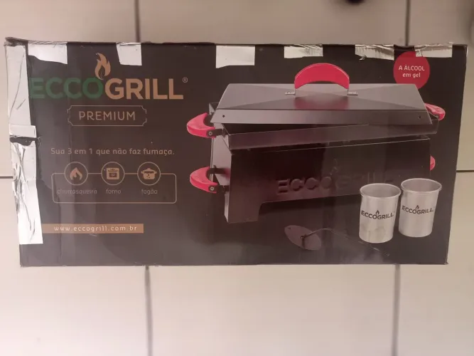 Churrasqueira A Álcool Portátil com Chapa Ecogrill