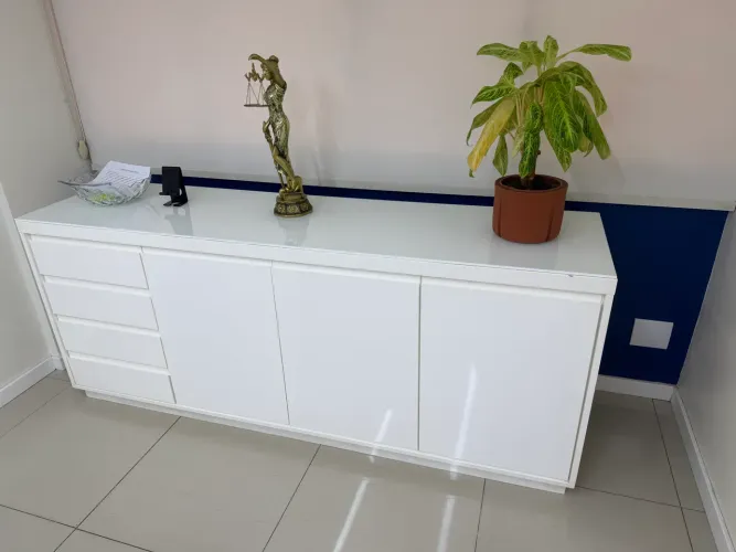 Buffet/Aparador Branco Alto Brilho - Excelente Estado