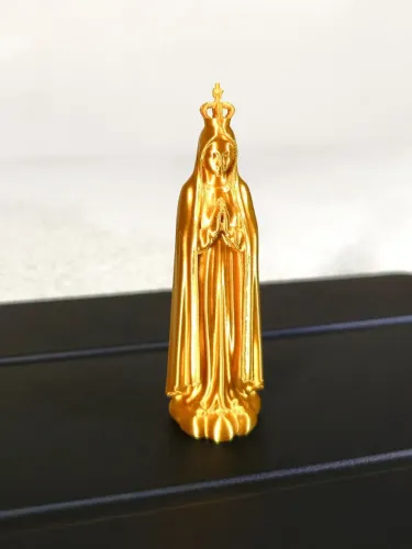Nossa Senhora de Fátima - Imagem dourada