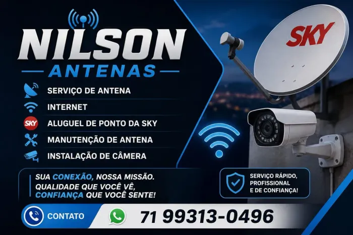 Aluguel de ponto de ski , instalação de câmeras, antena , Internet