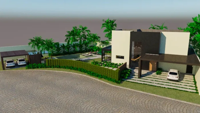 Park Lane Guarujá, casa nova à venda em fase de construção.