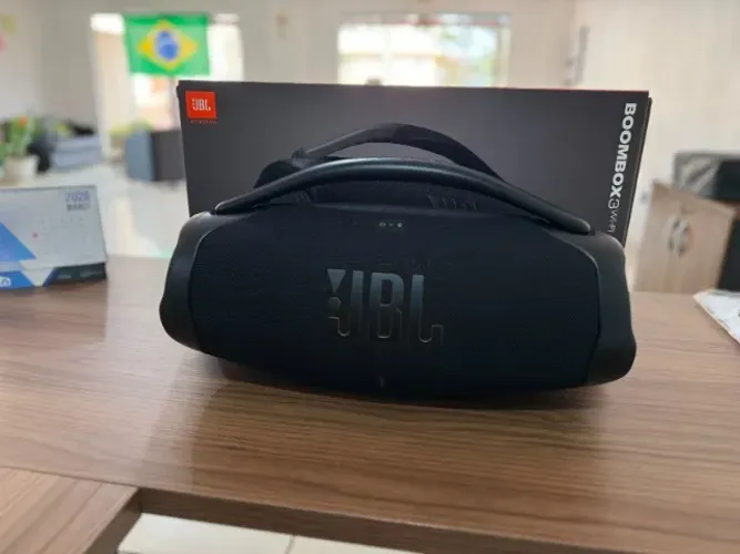 Caixa JBL Boombox 3 Wi-Fi, Bluetooth, 200W RMS à Prova D'água (original)