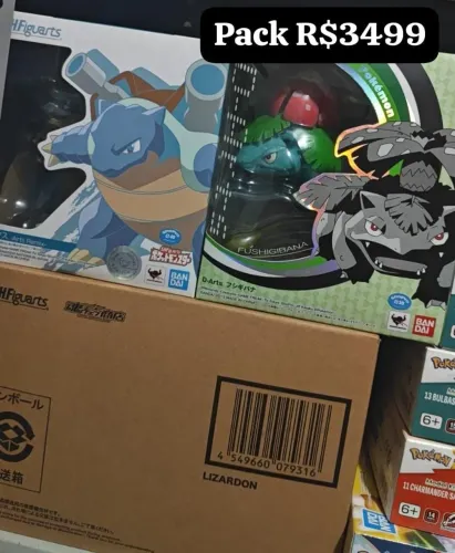 s.h.figuarts Bandai - Pokémon Set - Trio Clássico