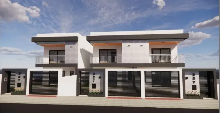 Casa Geminada em Construção no Loteamento Nova Governador - Governador Celso Ramos/SC