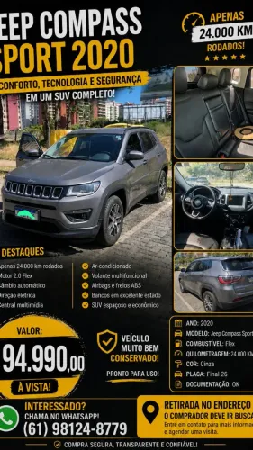 Jeep Compass Sport 2.0 4X2 Flex 16V Aut. 2020