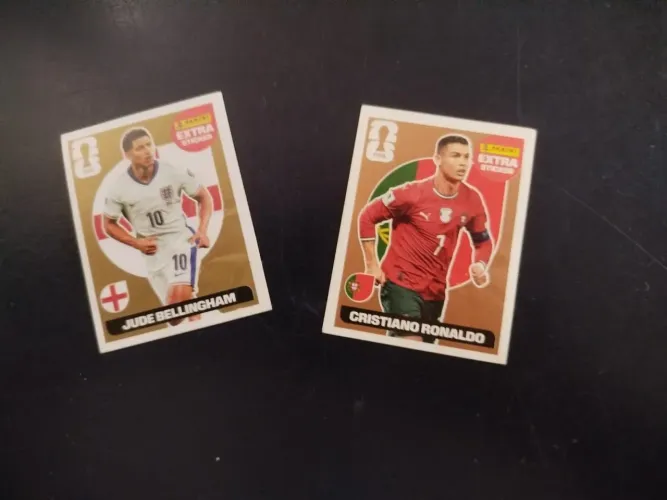 Figurinha do Bellingham gold e cristiano ronaldo bronze (podemos negociar preços)