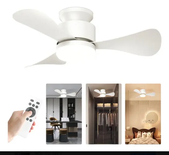 Ventilador de teto com controle remoto